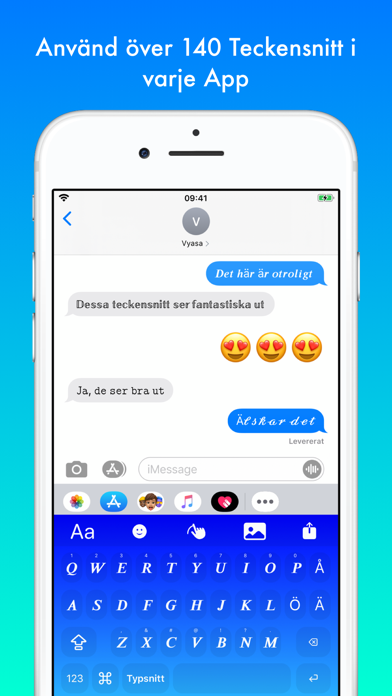 Tangentbord för teckensnitt screenshot 1