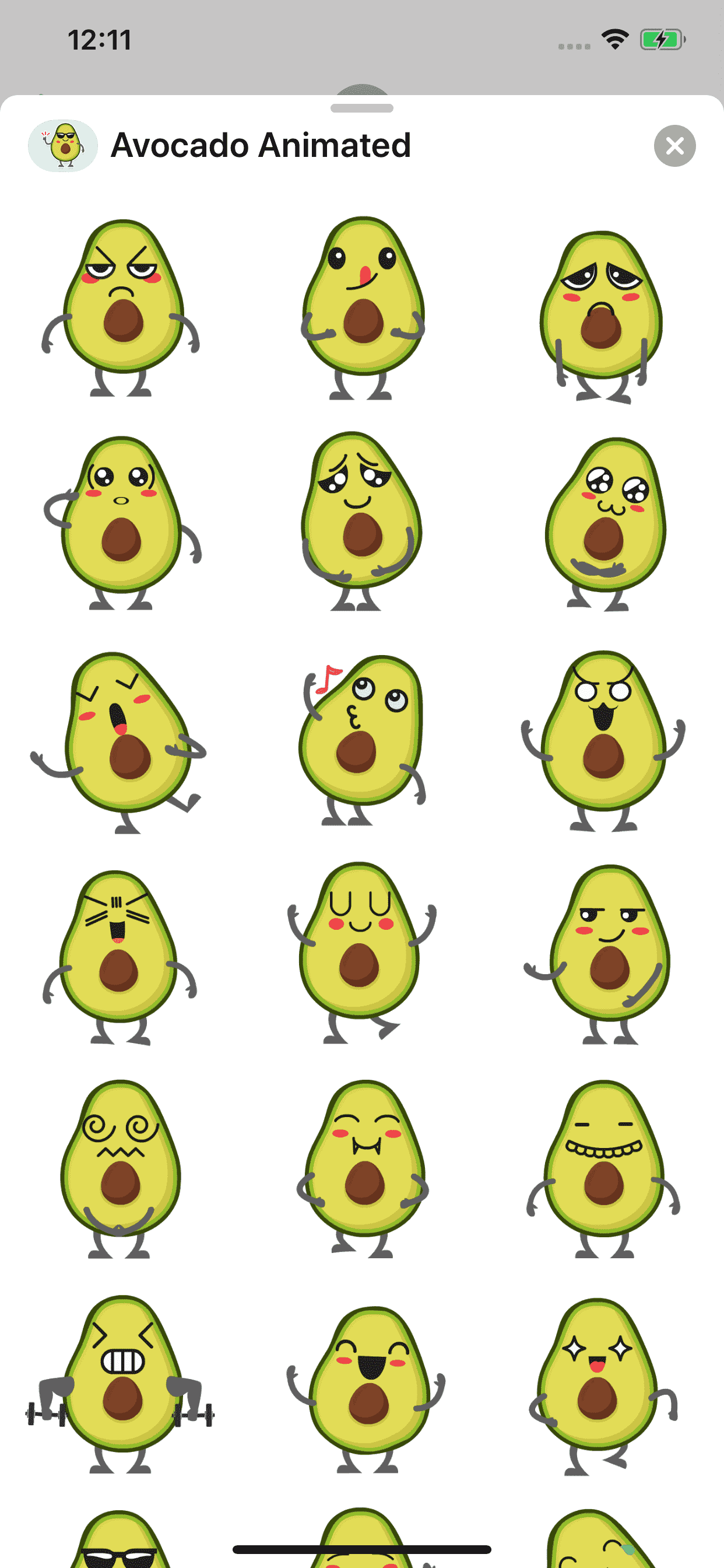 Avocado: Animated Stickers