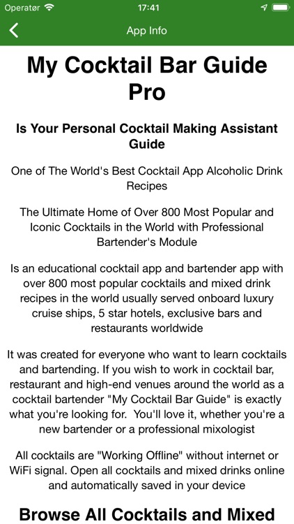 My Cocktail Bar Guide Pro