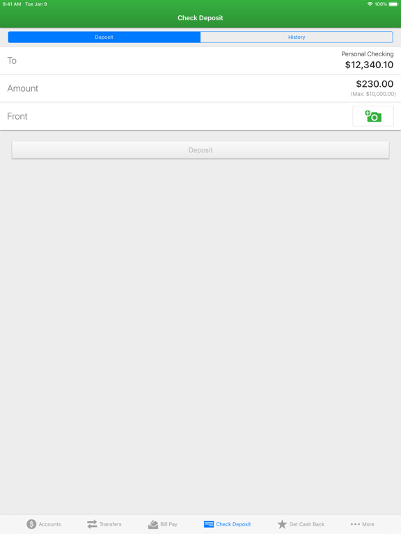 Clinton Savings Bank Mobile iPad screenshot 7 - Finance app