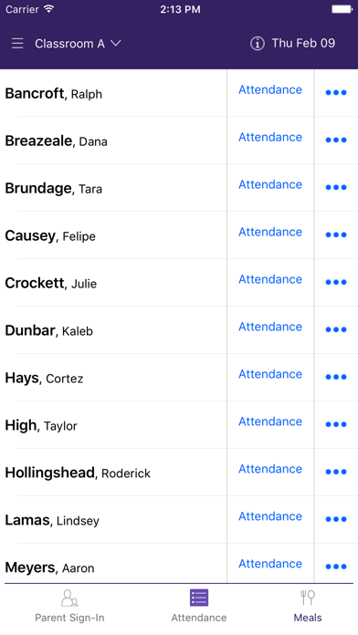 ChildPlus Attendance Screenshot