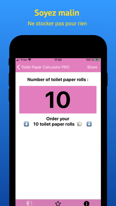 Screenshot #2 pour Toilet Paper Calculator PRO