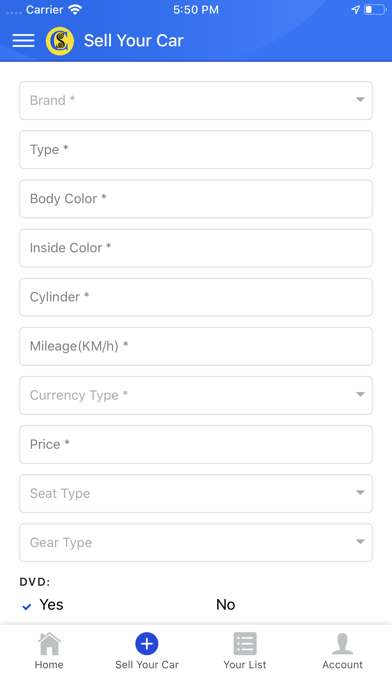 App screenshot