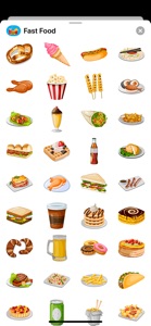 Fast Food Mc Burger Stickers screenshot #2 for iPhone