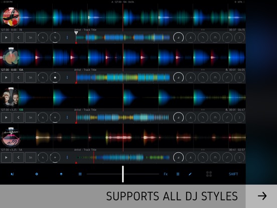 DJ Player Professional iPad app afbeelding 3