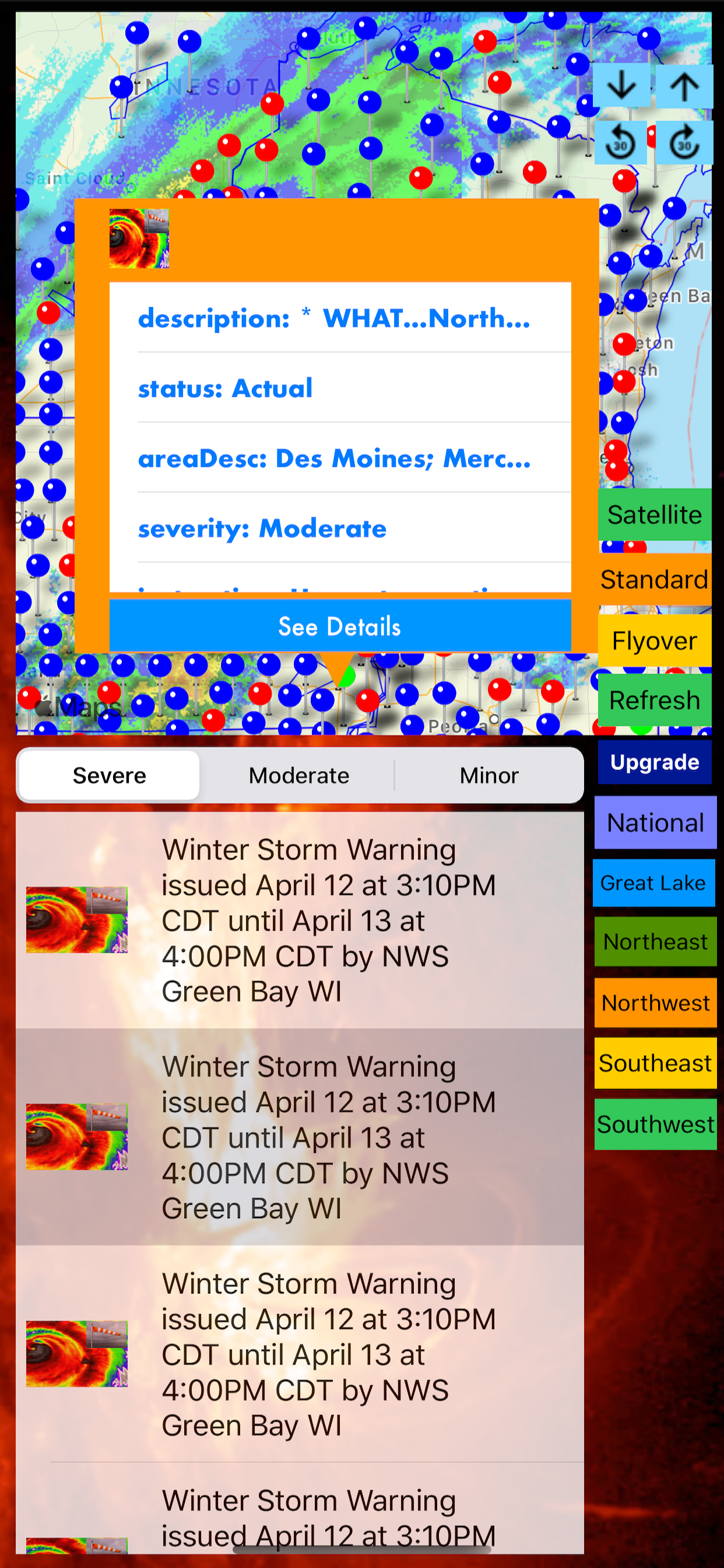 Instant NOAA Alerts 3D Lite