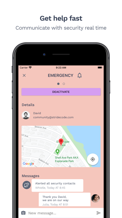 Screenshot #2 pour Whistle - Emergency Alarm