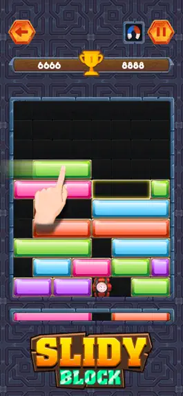 Game screenshot Slide Block : Jewel Dropdom hack