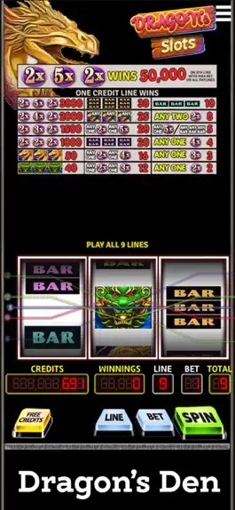 Game screenshot Triple Slots Dragons Den hack