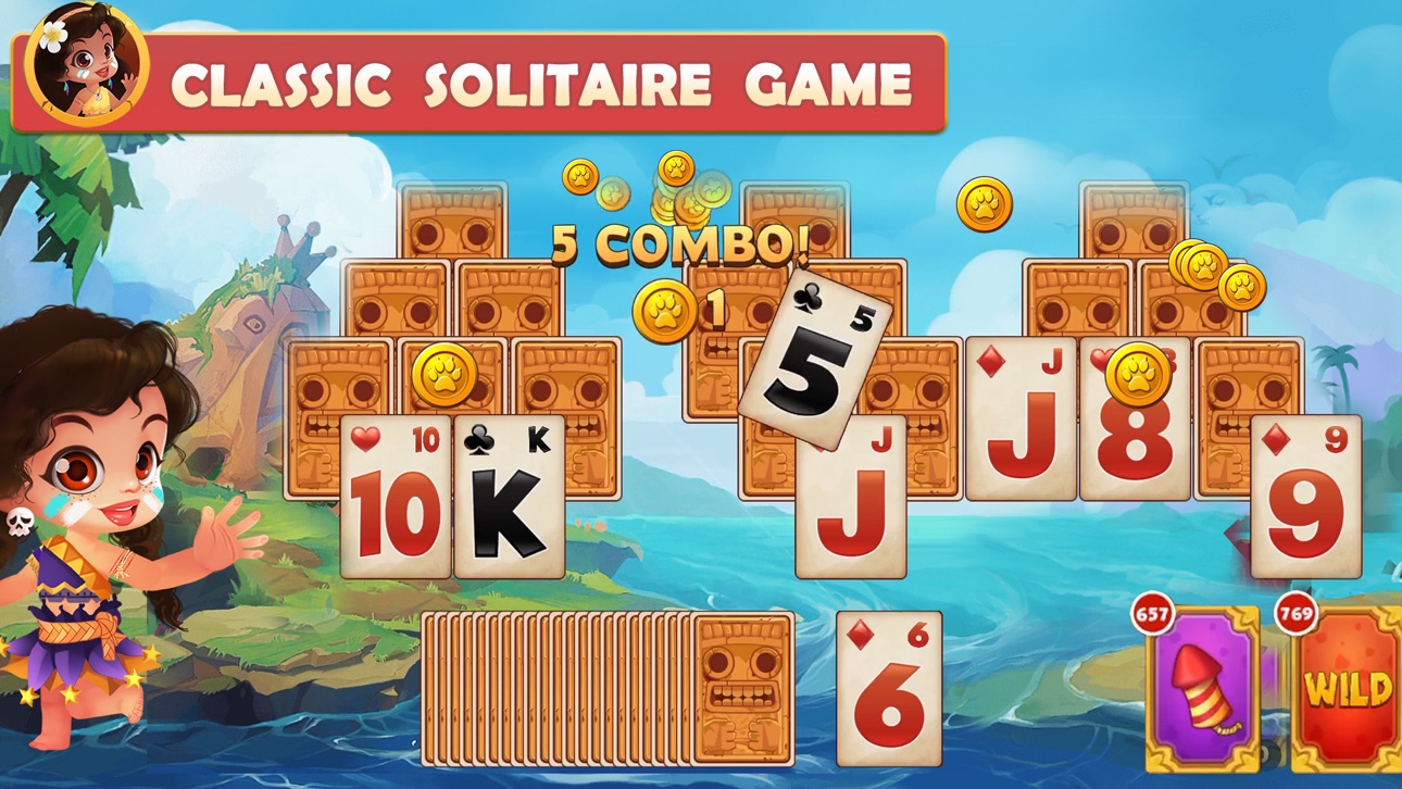 Solitaire - Island Adventure Hack screenshot 1 - iOS game interface