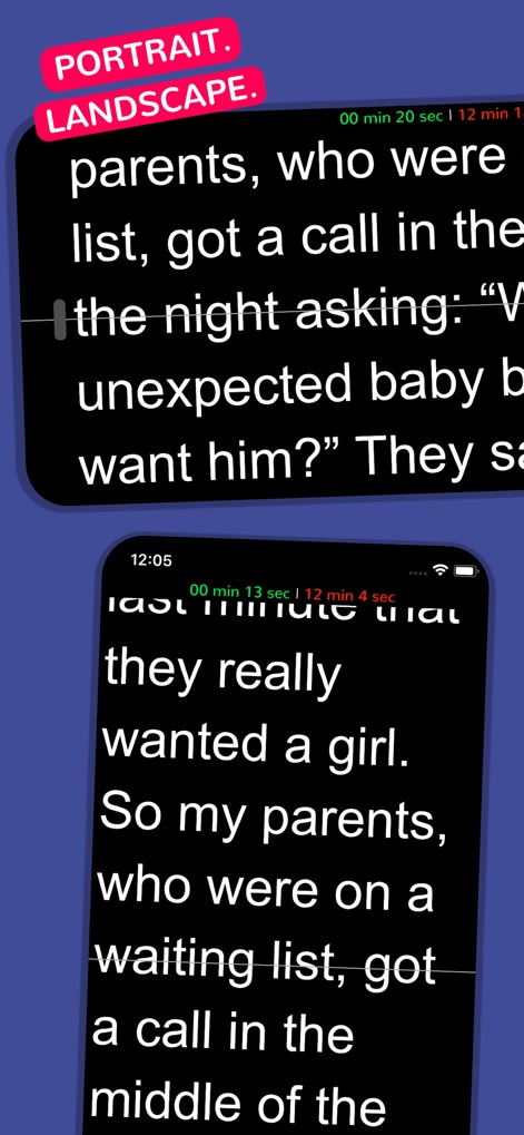 Teleprompter Easy Prof Hornet - teleprompter-portrait-landscape-modes