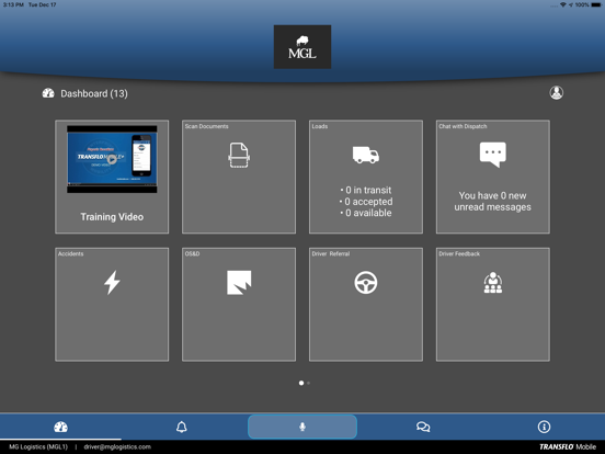 MG Logistics iPad screenshot 1 - Business app