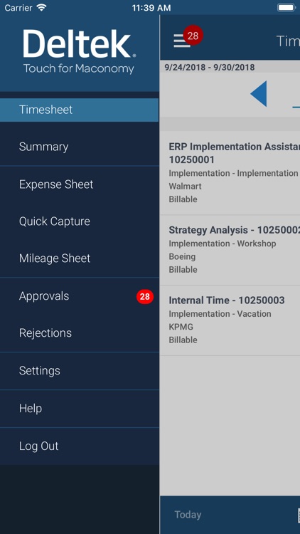 Deltek Touch for Maconomy