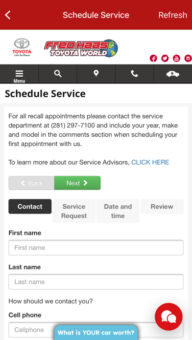 Fred Haas Toyota World Dealer Screenshot 2 - AppWisp.com Fred Haas Toyota World Dealer Screenshot 2 - AppWisp.com