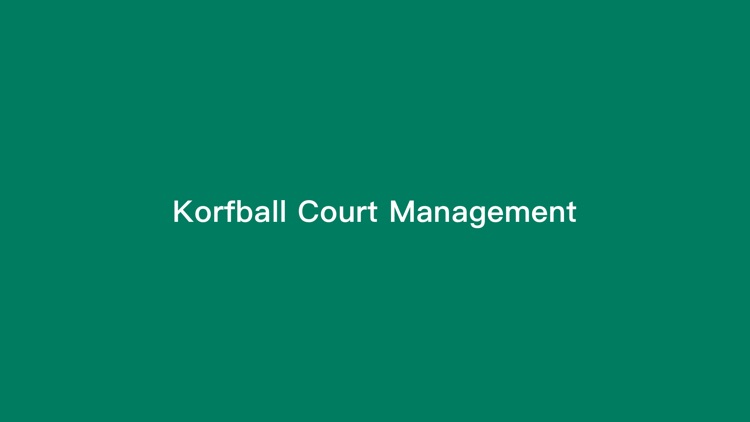 Korfball Court Management
