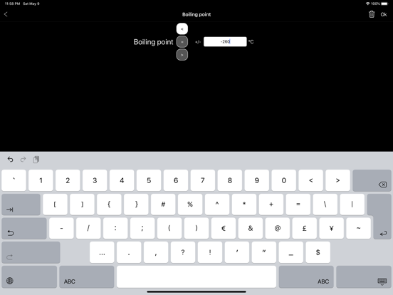 Periodic Table+ iPad screenshot 8 - Education app