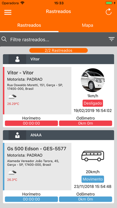Screenshot #2 pour Santrack Mobile