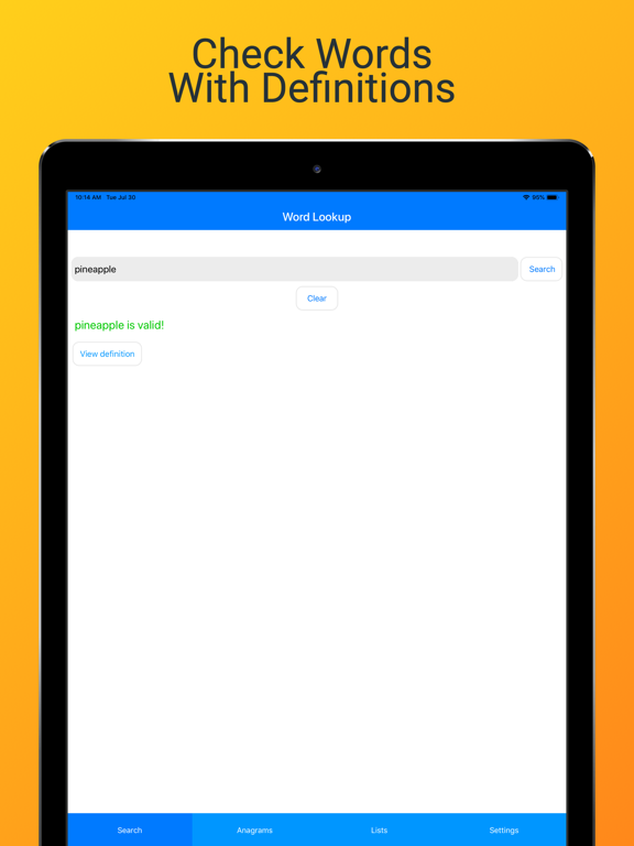Screenshot #4 pour Word Checker (for Scrabble)