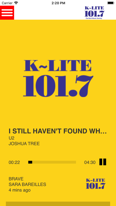 How to cancel & delete K-LITE 101.7 from iphone & ipad 1