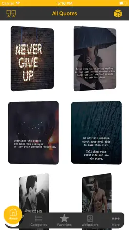 Game screenshot Quotes & Wallpapers apk