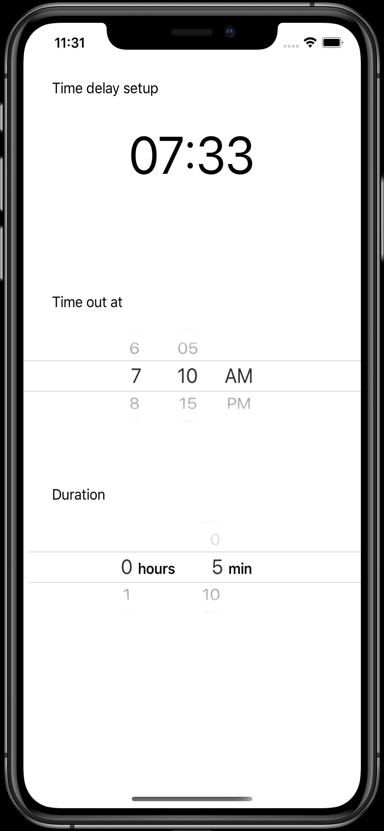 Machine Start Delay