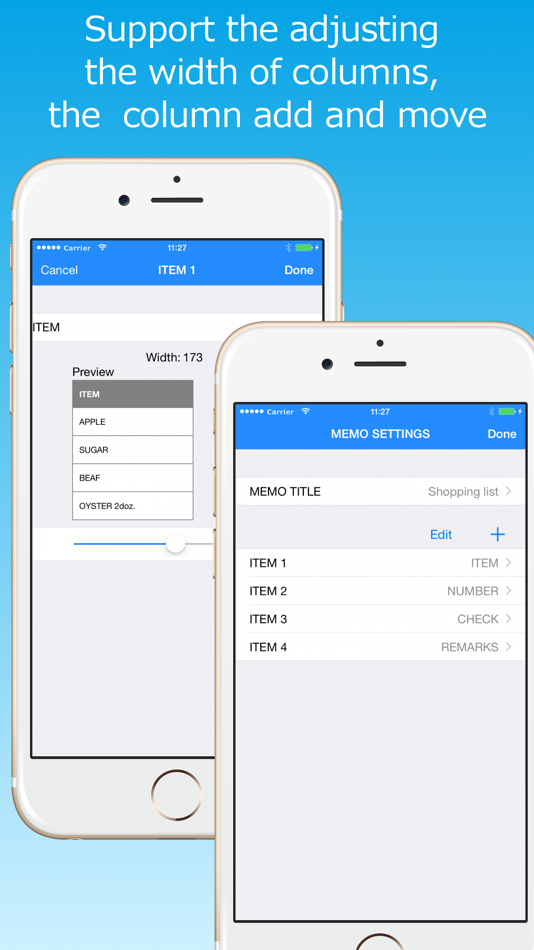 #3. Table Memo (iOS) 由: RYOICHI KAWAHARA