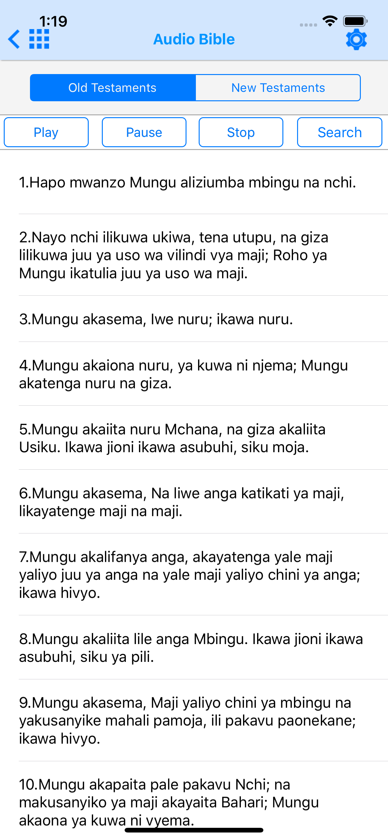 Swahili Bible Offline