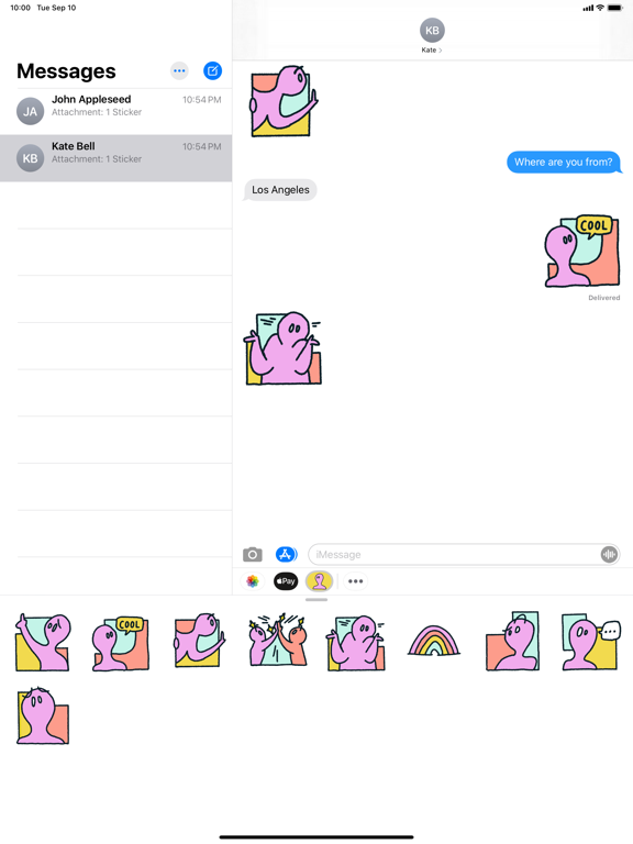 plurals and noun iPad screenshot 2 - Stickers app