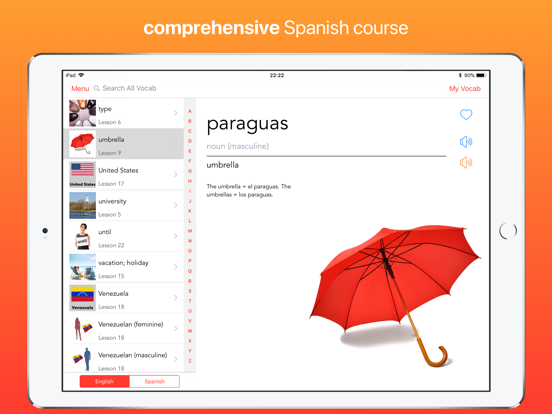 Mirai Spanish iPad app afbeelding 3