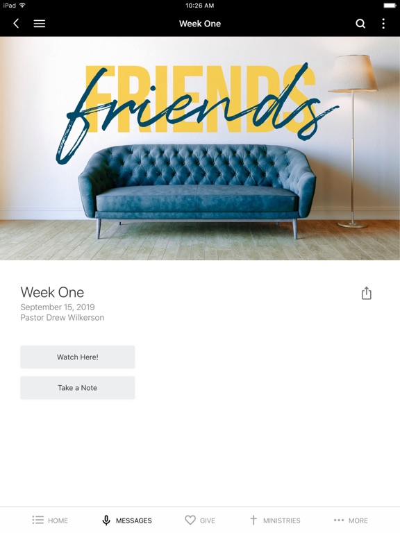 Screenshot #6 pour BridgeWater Church App
