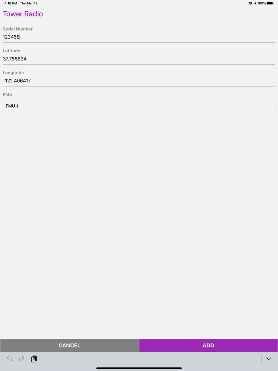 iPad screenshot