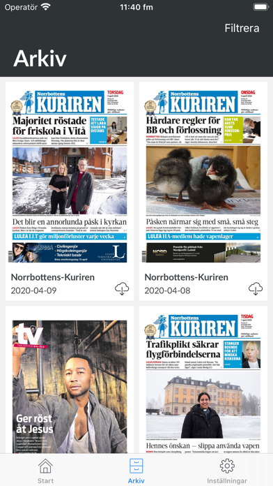 Screenshot #2 pour E-tidning Kuriren