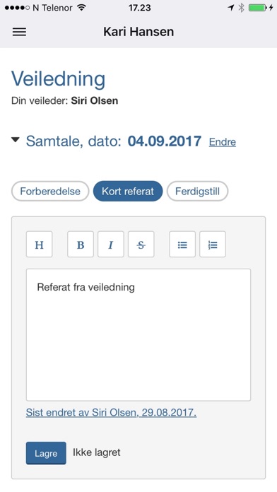 Dossier Helse Screenshot