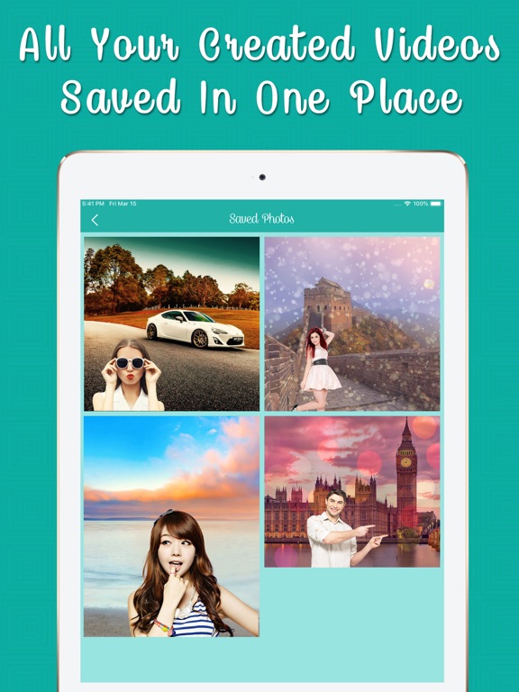 Cut Paste Photo Maker On Video iPad screenshot