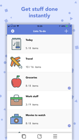 Lists To-do screenshot