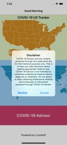 Covid-19 Advisor screenshot #3 for iPhone