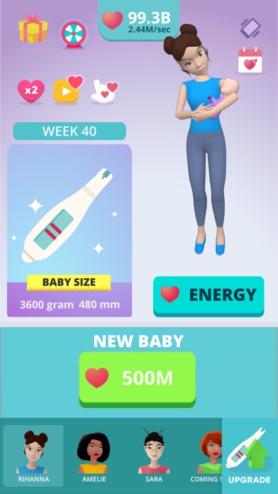 Baby & Mom Idle Life Simulator Screenshot on iOS