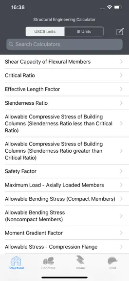 Game screenshot Structural Engineering Calc. apk