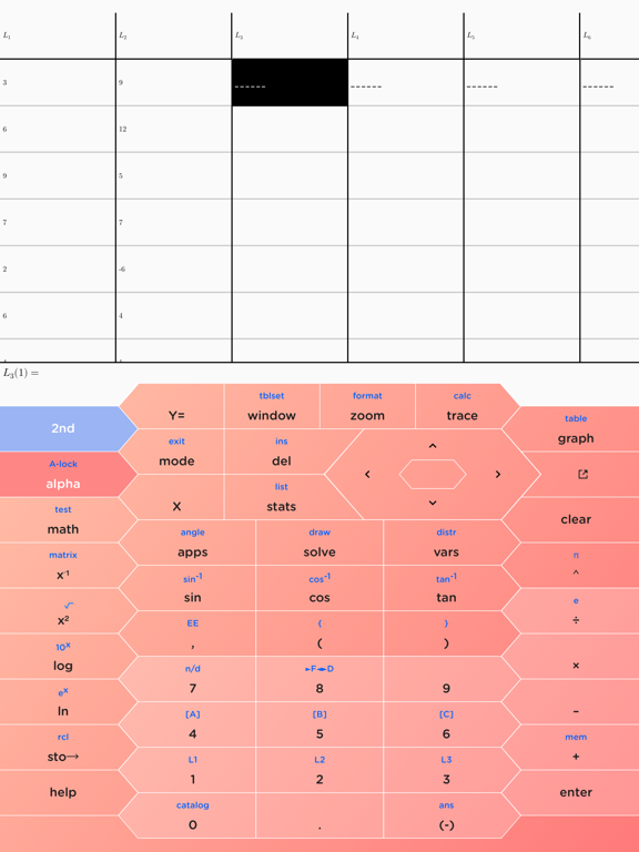 Calculate84 Plus iPad screenshot 4 - Education app