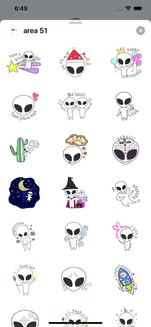 One Alien From Area 51 Sticker(圖2)-速報App