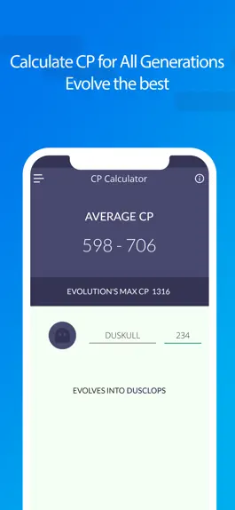 Game screenshot Evolution CP & IV Calculator mod apk