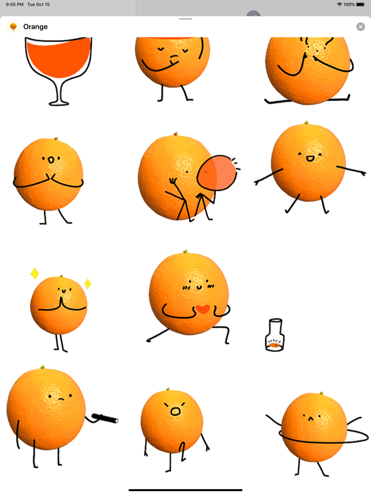  Happy Orange  Animated App for iPhone Free Download Happy  