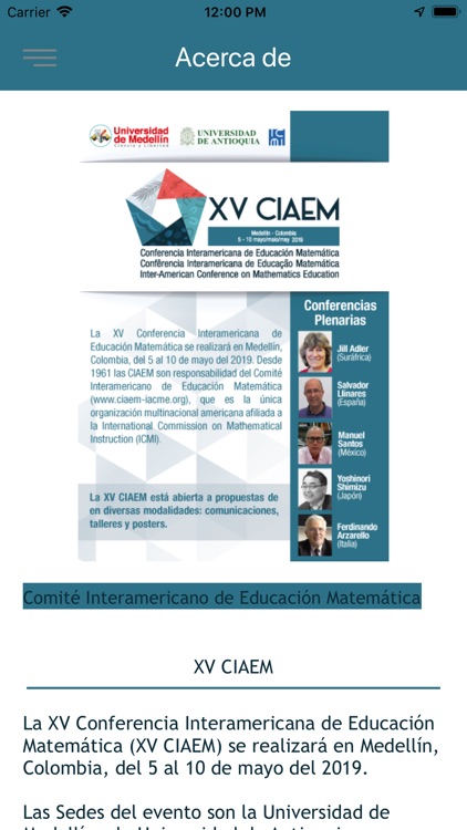 XV CIAEM