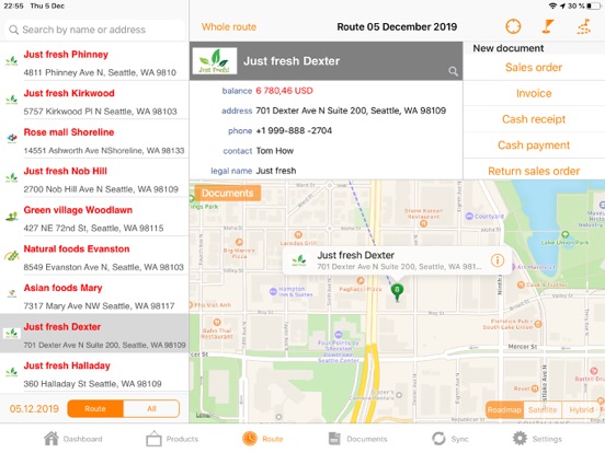 Pan Agent – for sales reps iPad screenshot