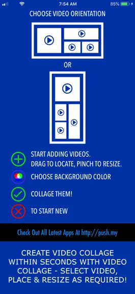 Game screenshot Video Collage apk