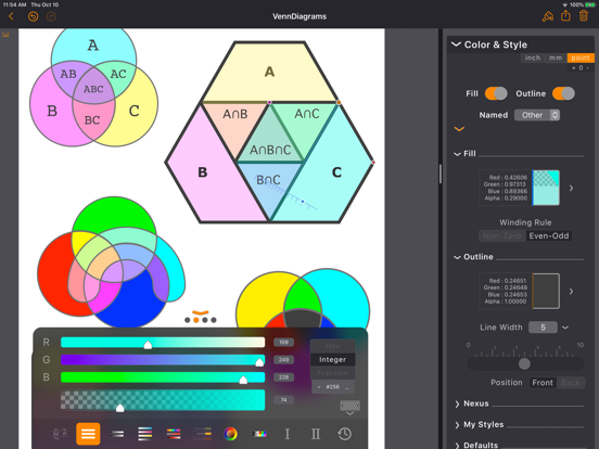 EazyDraw iPad screenshot 4 - Productivity app