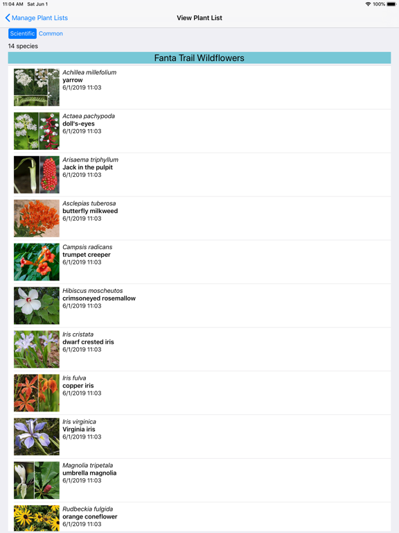 Tennessee Wildflowers iPad screenshot 7 - Education app