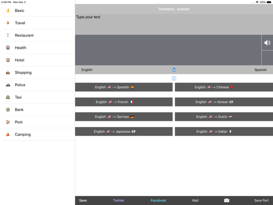 Translator , scanner iPad screenshot 1 - Utilities app