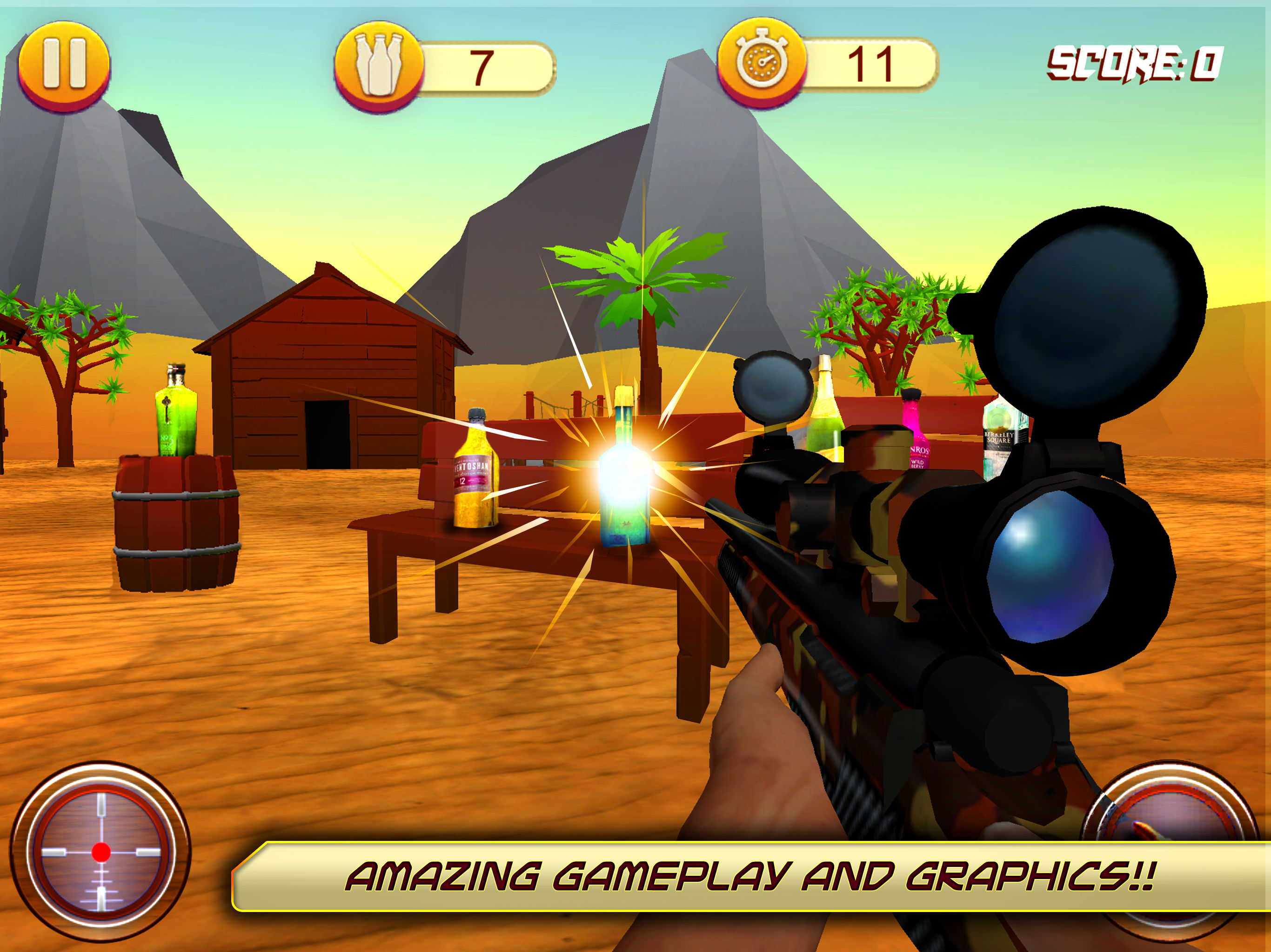 Bottle Shooting Range Games screenshot 6