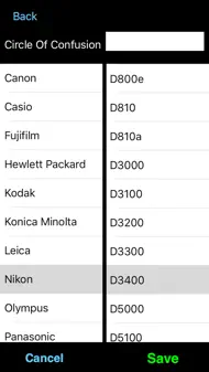 Depth Of Field Calculator iphone bilder 1